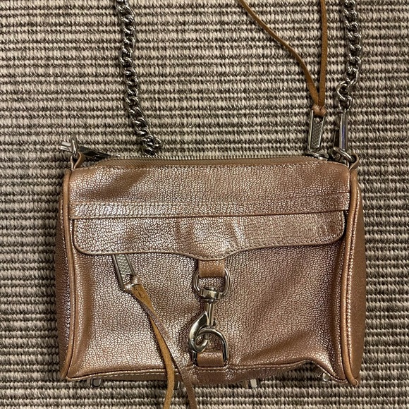 Rebecca Minkoff Metallic Rose Gold M.a.c. Crossbody bag - Picture 1 of 2